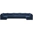 Meridian Furniture Jacob Navy Velvet Modular Sectional
