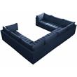 Meridian Furniture Jacob Navy Velvet Modular Sectional