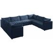 Meridian Furniture Jacob Navy Velvet Modular Sectional