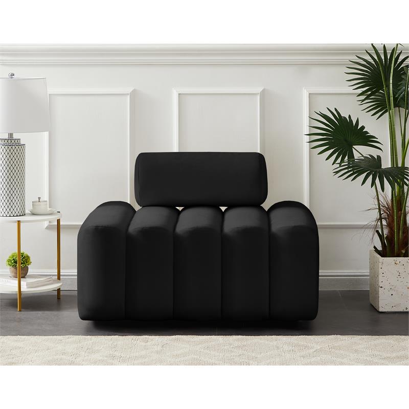 Meridian Furniture Melody Black Velvet Chair