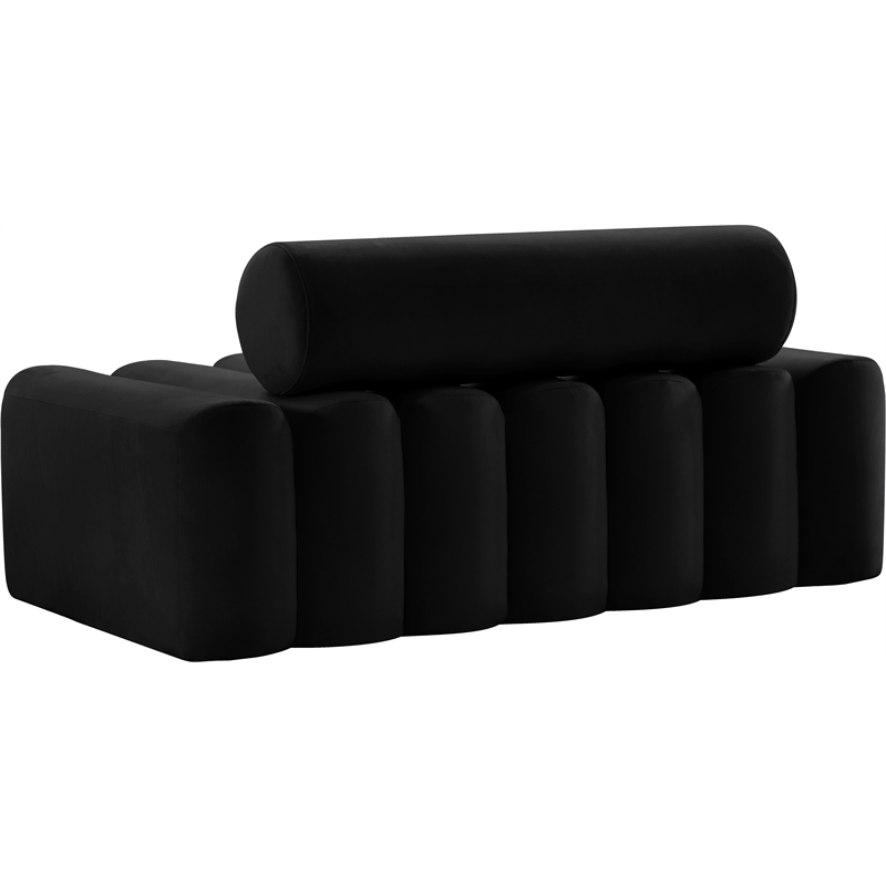 Meridian Furniture Melody Black Velvet Loveseat