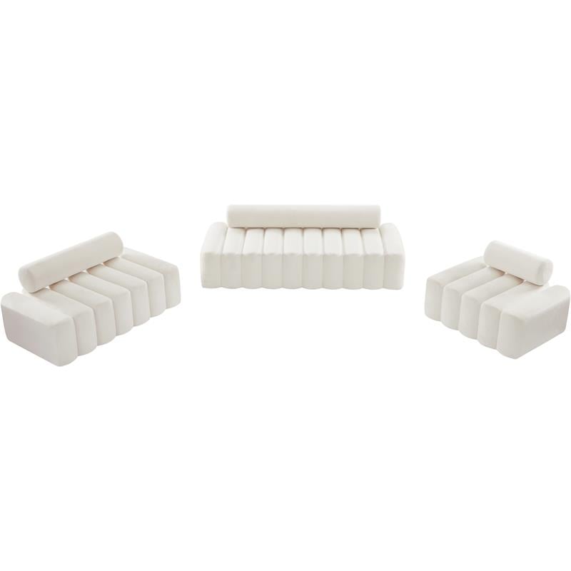 Meridian Furniture Melody Cream Velvet Chair