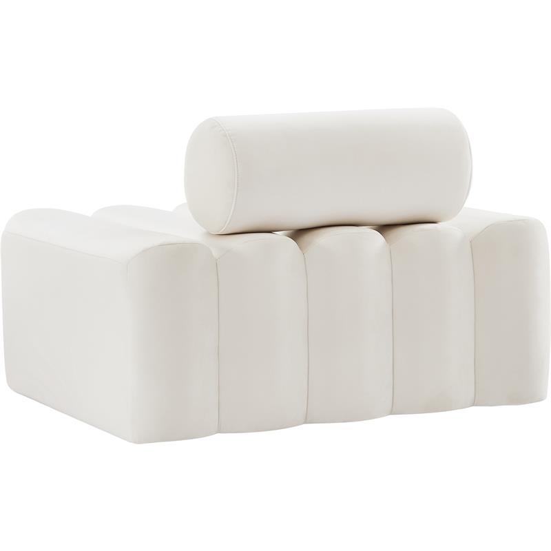 Meridian Furniture Melody Cream Velvet Chair