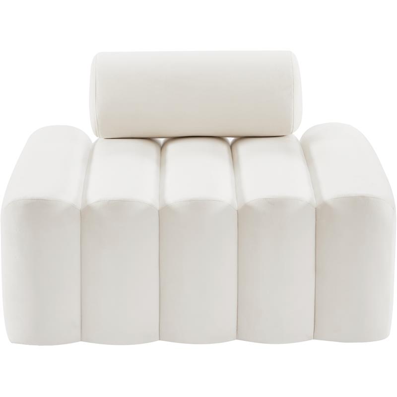 Meridian Furniture Melody Cream Velvet Chair