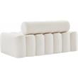 Meridian Furniture Melody Cream Velvet Loveseat