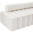Meridian Furniture Melody Cream Velvet Loveseat