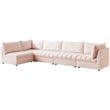Meridian Furniture Jacob Pink Velvet Modular Sectional