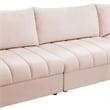 Meridian Furniture Jacob Pink Velvet Modular Sectional