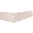 Meridian Furniture Jacob Pink Velvet Modular Sectional