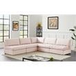 Meridian Furniture Jacob Pink Velvet Modular Sectional