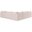 Meridian Furniture Jacob Pink Velvet Modular Sectional
