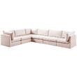 Meridian Furniture Jacob Pink Velvet Modular Sectional