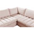 Meridian Furniture Jacob Pink Velvet Modular Sectional