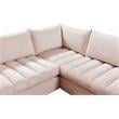 Meridian Furniture Jacob Pink Velvet Modular Sectional