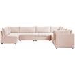 Meridian Furniture Jacob Pink Velvet Modular Sectional