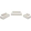 Meridian Furniture Melody Cream Velvet Sofa