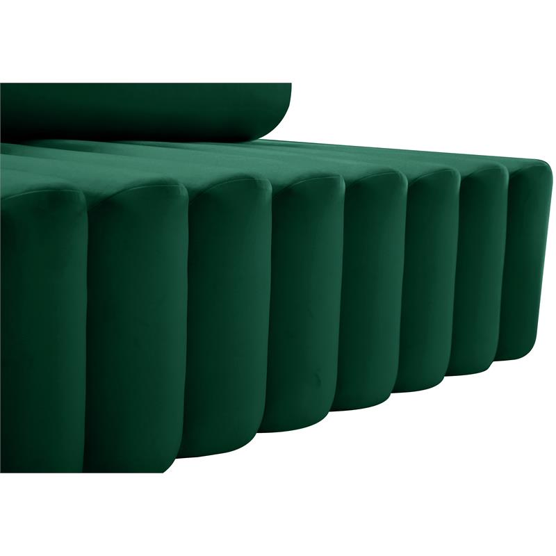 Meridian Furniture Melody Green Velvet Loveseat