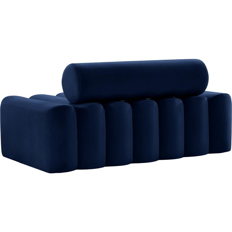 Meridian Furniture Melody Navy Velvet Loveseat