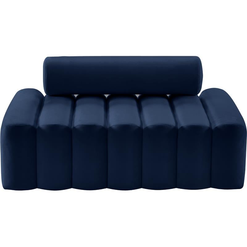 Meridian Furniture Melody Navy Velvet Loveseat