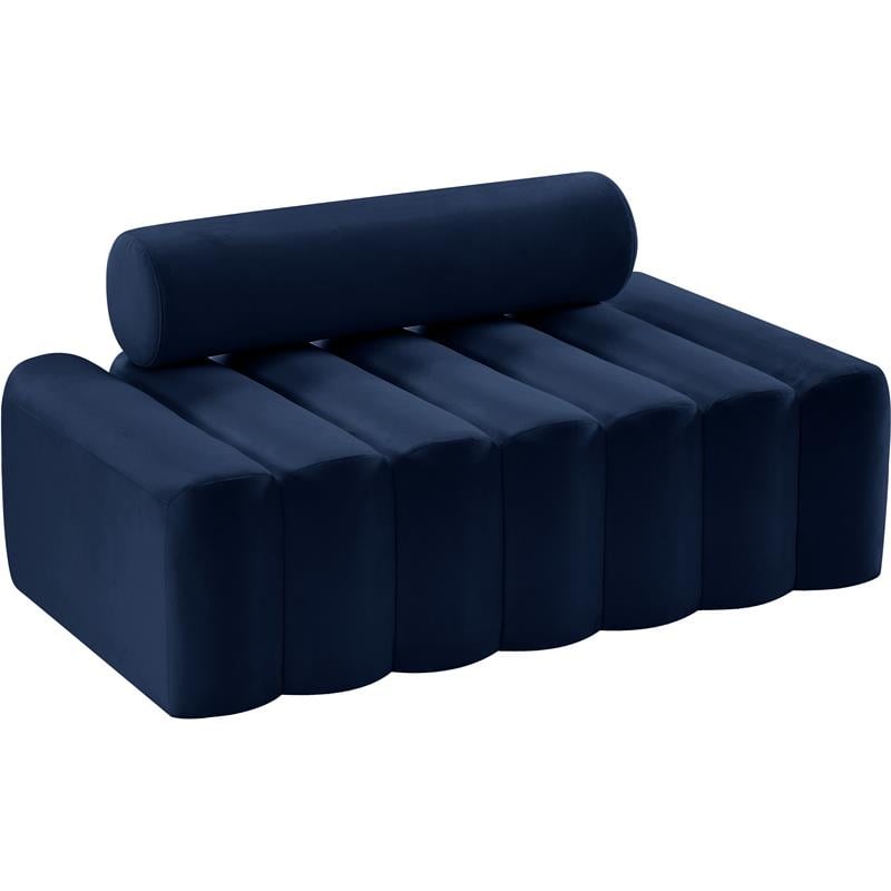 Meridian Furniture Melody Navy Velvet Loveseat