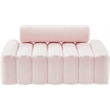 Meridian Furniture Melody Pink Velvet Loveseat
