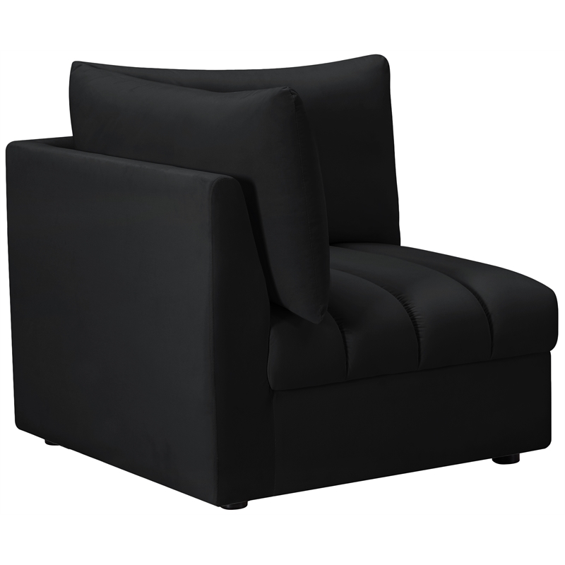 Meridian Furniture Jacob Black Velvet Corner