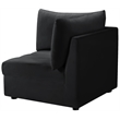 Meridian Furniture Jacob Black Velvet Corner