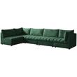 Meridian Furniture Jacob Green Velvet Modular Sectional