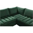 Meridian Furniture Jacob Green Velvet Modular Sectional