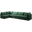 Meridian Furniture Jacob Green Velvet Modular Sectional