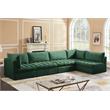 Meridian Furniture Jacob Green Velvet Modular Sectional