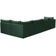 Meridian Furniture Jacob Green Velvet Modular Sectional