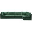 Meridian Furniture Jacob Green Velvet Modular Sectional