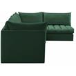 Meridian Furniture Jacob Green Velvet Modular Sectional