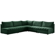 Meridian Furniture Jacob Green Velvet Modular Sectional