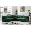 Meridian Furniture Jacob Green Velvet Modular Sectional