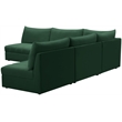 Meridian Furniture Jacob Green Velvet Modular Sectional