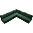 Meridian Furniture Jacob Green Velvet Modular Sectional