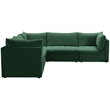 Meridian Furniture Jacob Green Velvet Modular Sectional