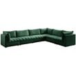 Meridian Furniture Jacob Green Velvet Modular Sectional