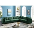 Meridian Furniture Jacob Green Velvet Modular Sectional