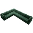 Meridian Furniture Jacob Green Velvet Modular Sectional