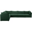 Meridian Furniture Jacob Green Velvet Modular Sectional