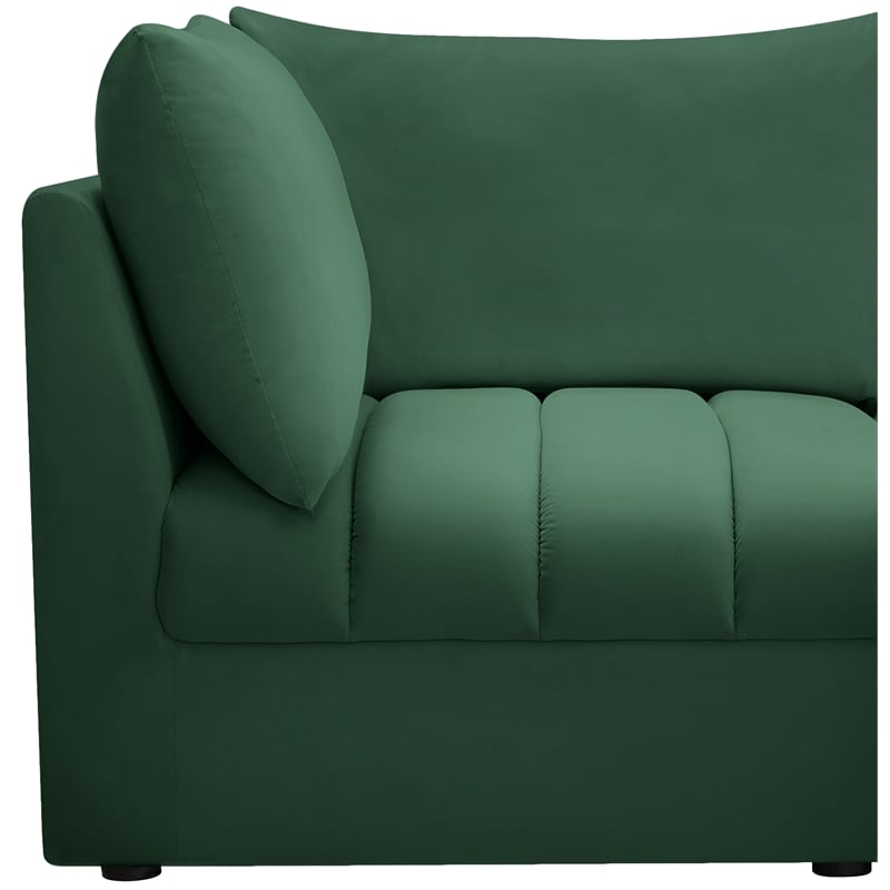 Meridian Furniture Jacob Green Velvet Modular Sectional