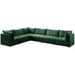 Meridian Furniture Jacob Green Velvet Modular Sectional