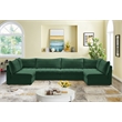 Meridian Furniture Jacob Green Velvet Modular Sectional
