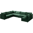 Meridian Furniture Jacob Green Velvet Modular Sectional