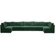 Meridian Furniture Jacob Green Velvet Modular Sectional