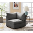 Meridian Furniture Jacob Grey Velvet Corner