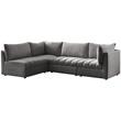 Meridian Furniture Jacob Grey Velvet Modular Sectional
